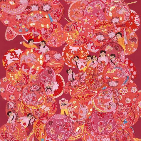 中央花园社区线上“赏年画过大年 ”活动