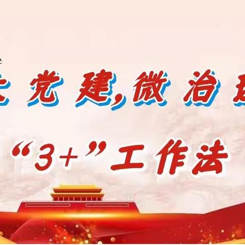 【大党建，微治理】建国街街道党建办督导社区“3+” 工作法工作落实情况