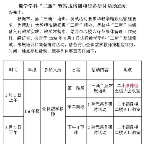 春启新程 研思共进——记街一中心校二年级数学集备活动