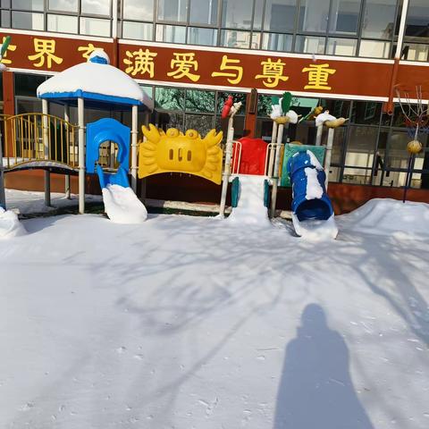 【皑皑白雪动人心,扫雪关爱护幼行】理想幼儿园扫雪进行时