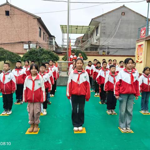 行为习惯养成——西营小学升旗仪式