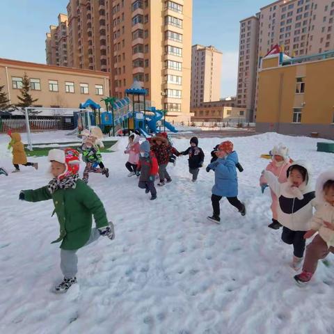 “冰雪映童心，稚趣满校园”———克东县龙源幼儿园冰雪主题活动。