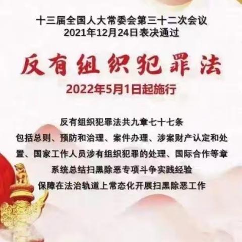 董各庄小学——《反有组织犯罪法》普法知识宣传