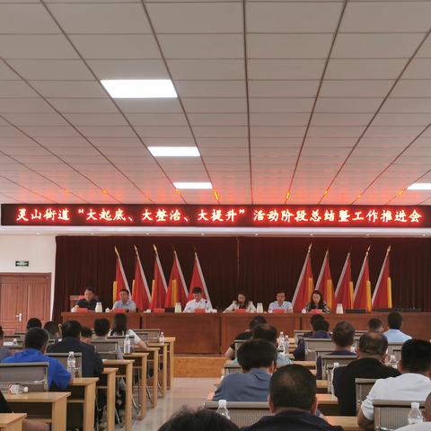 灵山街道召开“大起底、大整治、大提升”活动阶段总结暨工作推进会