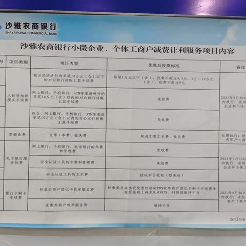 支付降费 让利于民 沙雅农商银行英买力支行持续开展减费让利宣传活动