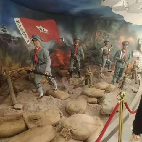 参观旷继勋纪念馆