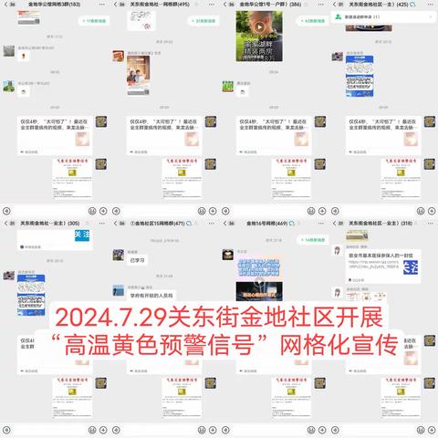 金地社区工作周报（2024年7月29日-8月4日）
