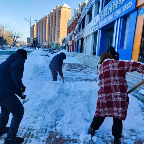 凝心聚力除冰雪，为民服务暖人心