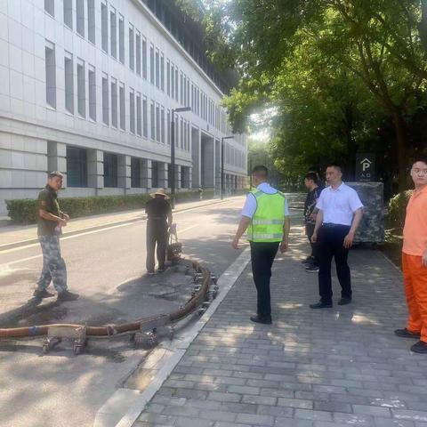 市委项目规划道路标识线，美化大院“文明线”