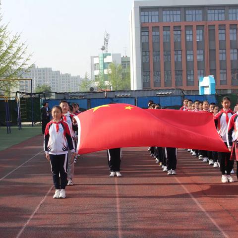 【莒县第六实验小学】第十周升旗仪式中队风采展示——五一中队