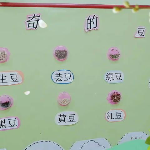 启蒙幼儿园小班四月份主题活动《红豆和绿豆》