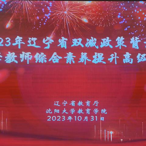 聚焦核心素养 变革教学方式——参加2023年辽宁省双减政策背景下中小学教师综合素养提升培训感悟（二）