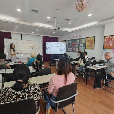 墨韵传承绘山水 国画经典耀沈城 ——五三街道金水花城社区开展国画公益课堂