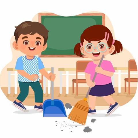 “校园卫生大扫除，美化环境你我他”——金针小学卫生大扫除活动