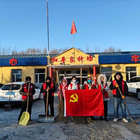 和平街道机关党支部：党员先锋在行动  清雪除冰暖人心