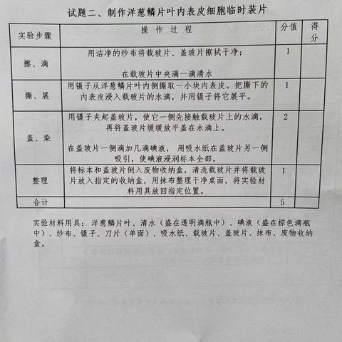 实验出真知 竞赛强本领——记南陂中小学初中生物实验操作比赛