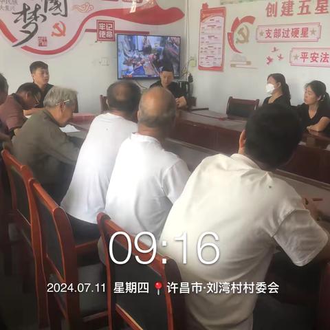 刘湾村七月份主题党日活动