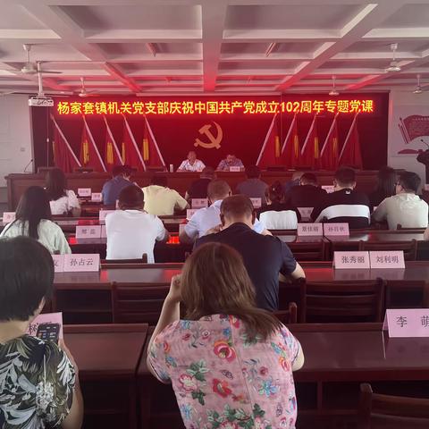 杨家套镇开展庆祝建党102周年系列活动