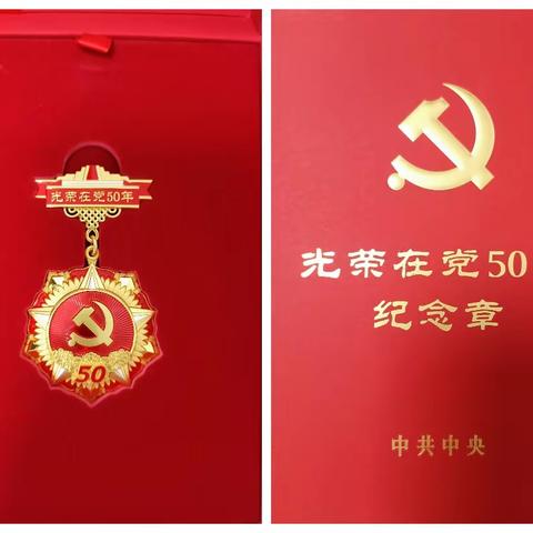 雁西社区党委开展“光荣在党50年纪念章”上门颁发活动
