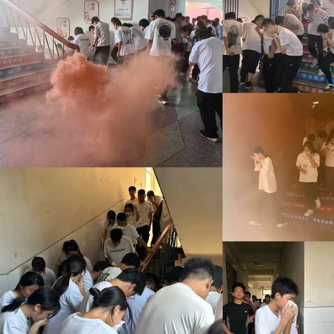 筑牢安全防线-安源中学开展安全疏散演练活动