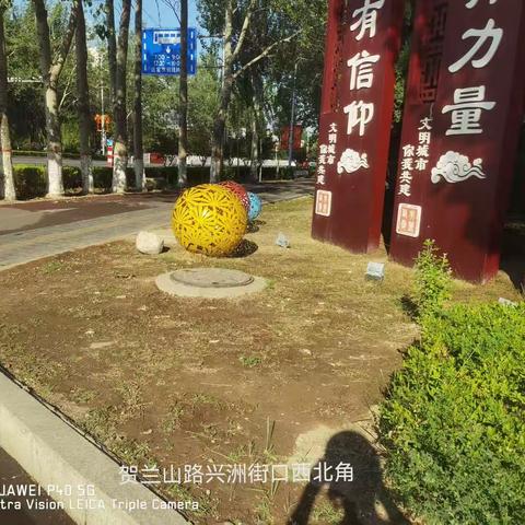 贺兰山路兴洲街节点情况说明