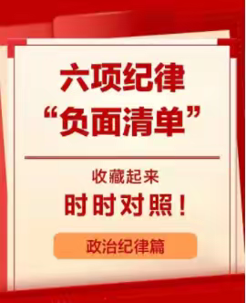 【党内法规宣传月】六项纪律“负面清单”之政治纪律篇——泗水县华村小学党支部