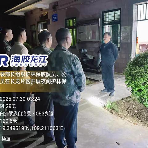 联防共守，青山胶林齐护航！长龙片区开展联合护林保胶专项行动