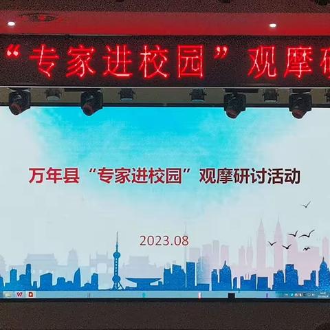 专家引领   共促提升——万年县“专家进校园”观摩研讨活动