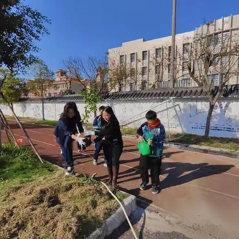 “植此青绿  护苗成荫”——2024年罗洞小学植树节主题活动暨“蔬香园”春耕节系列活动