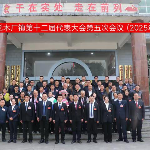 踔厉奋进谋发展 笃行不怠勇担当——中国共产党木厂镇第十二届代表大会第五次会议胜利召开