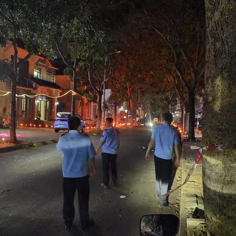 龙海村委会开展“中元节”安全隐患排查工作