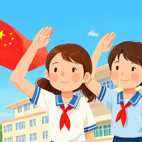 国旗飘扬 伴我成长 八里湾镇中心学校升旗仪式