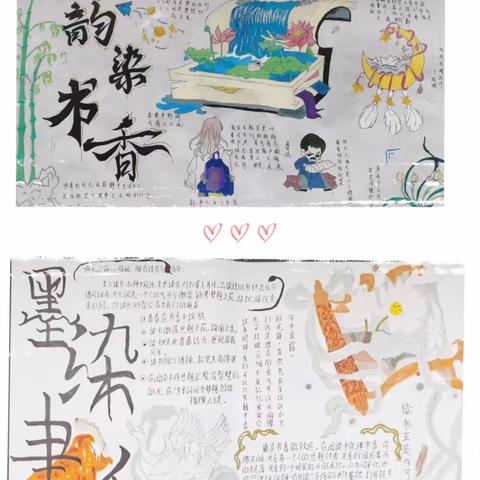 阅读促成长，书香满校园——大汾中学第五届读书节之手抄报评比活动
