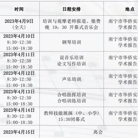 “音”你精彩！专家引领促成长！—2023年广西中小学音乐教师 “五项技能”展演与“论文写作” 培训