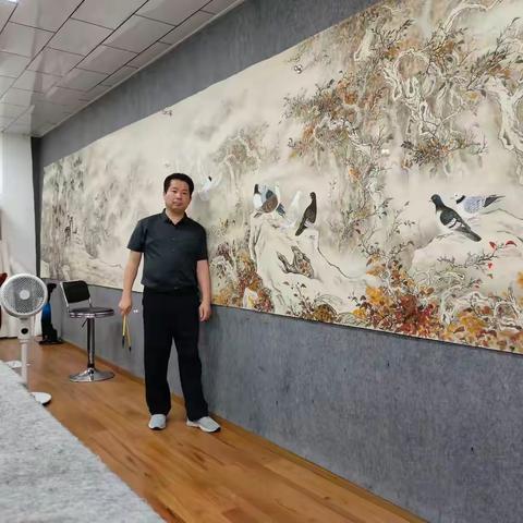 中国当代国画艺术家龚述斌