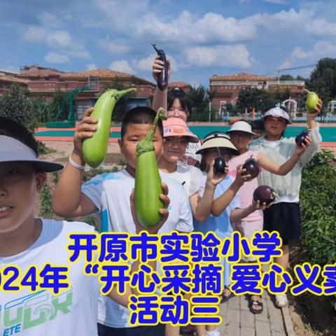 开原市实验小学 2024年“开心采摘 爱心义卖” 活动三