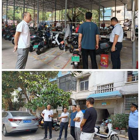 人民街道新利社区开展电动自行车联合执法整治工作