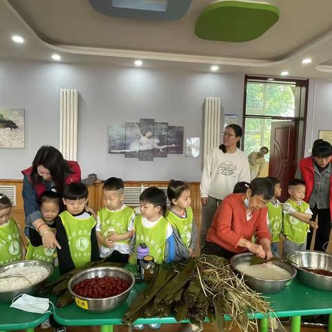 艾叶青青，童心暖暖———铜锅社区携手幼儿园共绘端午画卷