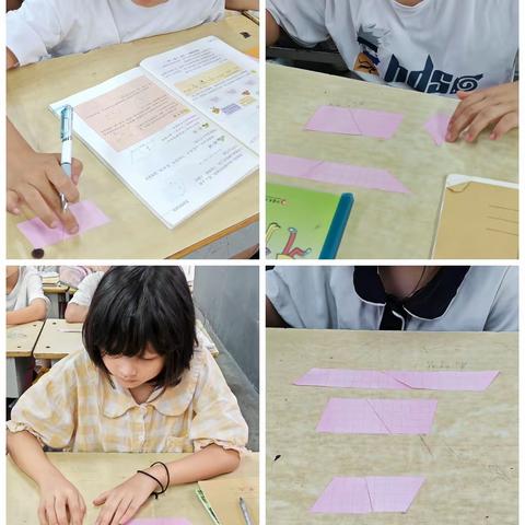 落实双减 培根铸魂—魏庄街道华寨小学五年级数学动手实践活动