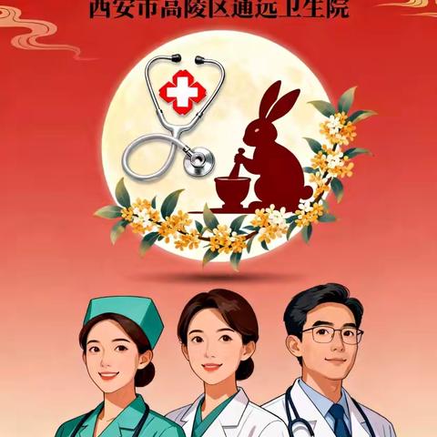 华诞遇佳节 守护伴团圆——通远卫生院恭祝大家国庆安康、中秋圆满，阖家幸福！