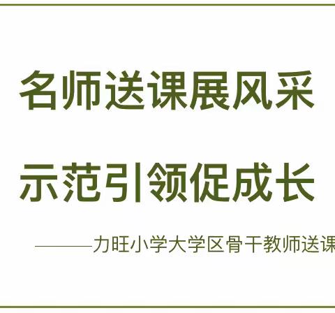 名师送课展风采，示范引领促成长——力旺小学大学区骨干教师送课活动纪实