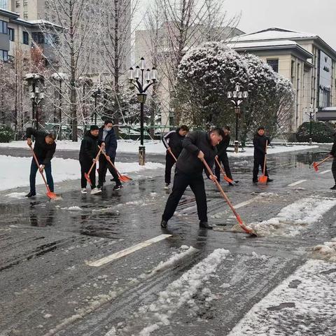 宜阳县机关事务服务中心组织开展义务扫雪志愿服务活动