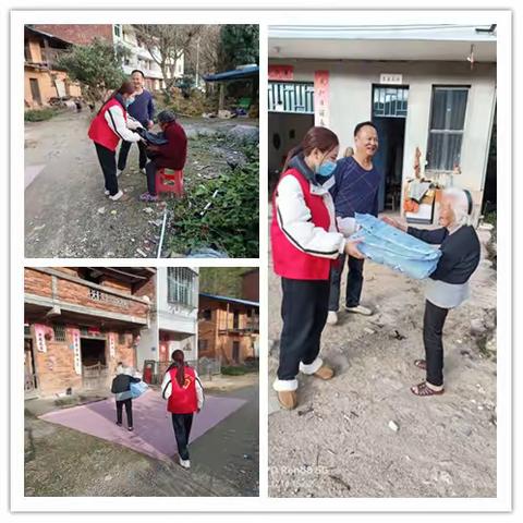 翠江镇小溪村开展“寒冬送温暖，真情暖人心”活动
