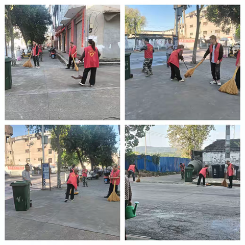 翠江镇小溪村开展环境卫生大整治活动