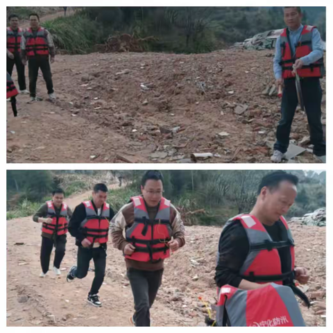 “防汛不松懈，安全在心间”----小溪村开展防汛应急演练