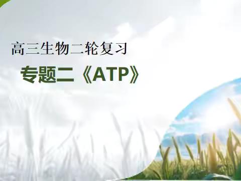 【研以共远，教以共进】《ATP》二轮复习展示课