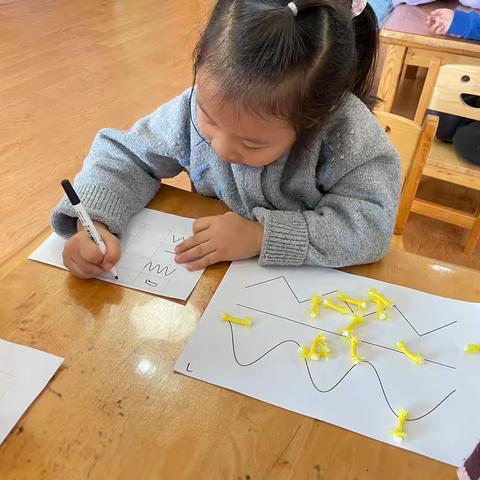 中一班1月份益智区观察记录