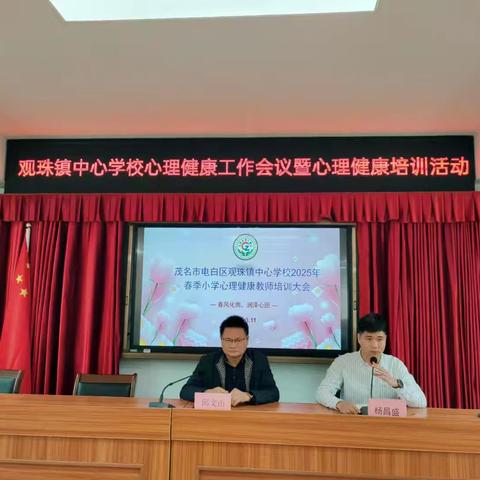 “关注心理 健康成长”——观珠镇中心学校召开2025年心理健康工作会议暨心理健康培训活动