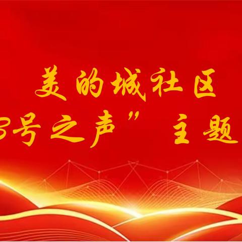 罗城头街道美的城社区党委“13之声”主题党日