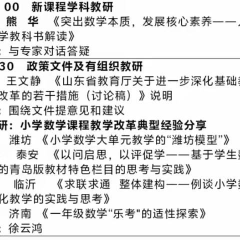 2024年度义务教育国家课程小学数学新教材培训（平邑）——参会有感